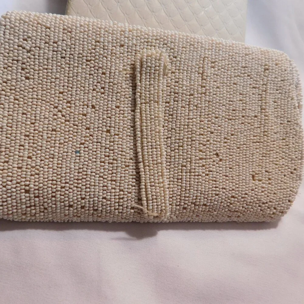 Vintage Beaded Clutch Made in Belgium